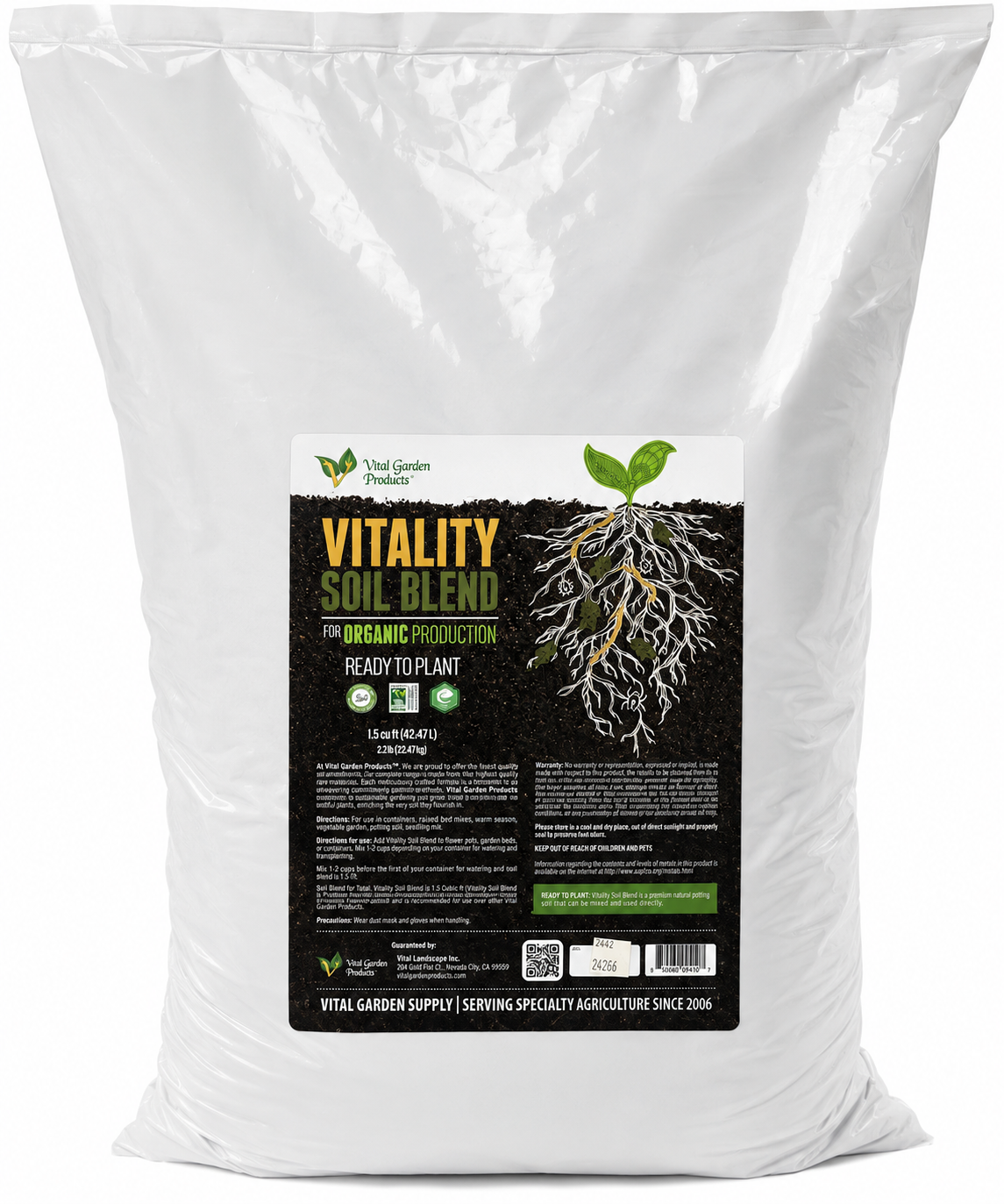 Vitality Soil Blend Organic Potting Soil