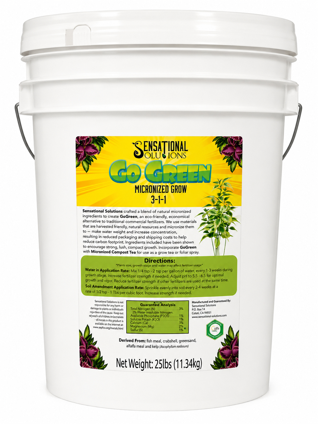 Go Green - Micronized Soluble Grow Fertilizer 3-1-1