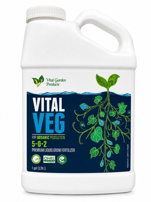 Vital Veg - Plant Based Liquid Grow Fertilizer 5-0-2
