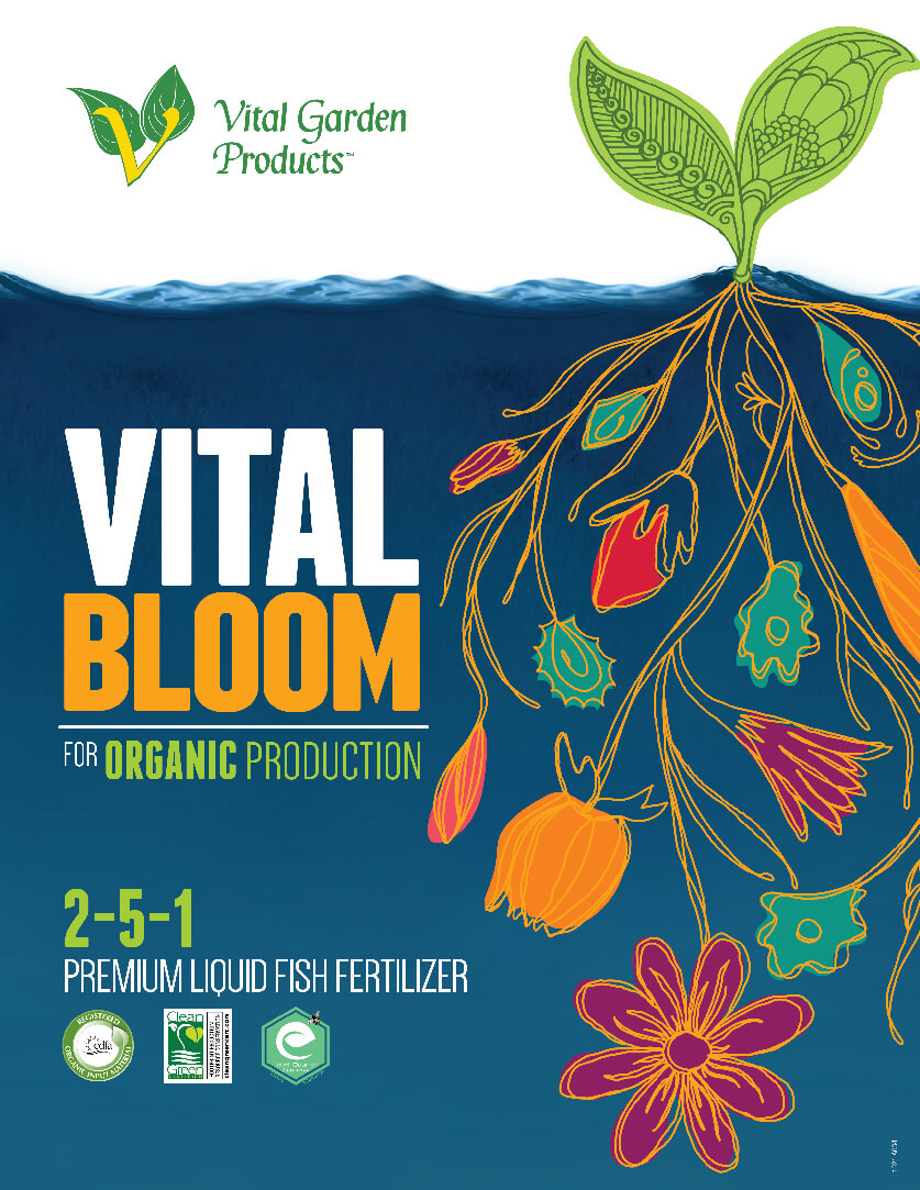 organic liquid bloom fertilizer Vital Bloom