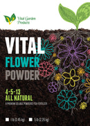 Vital Garden Products Vital Flower powder 4-5-13 front label