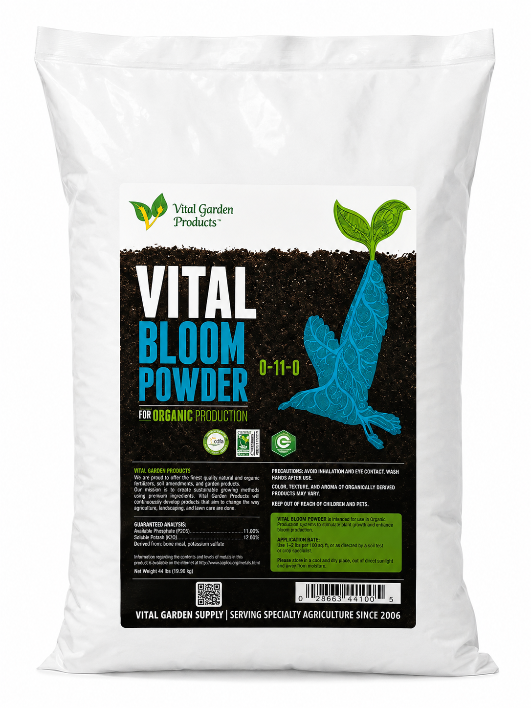 Vital Bloom Powder - High-Phosphorus Fertilizer 0-11-0