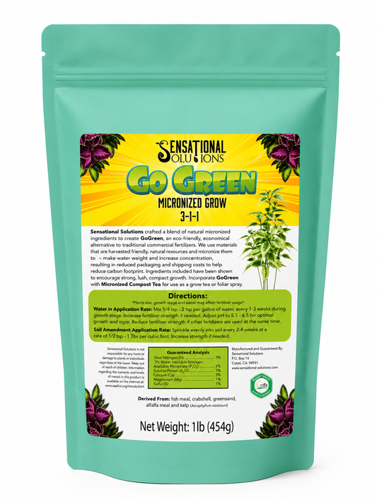 Go Green - Micronized Soluble Grow Fertilizer 3-1-1