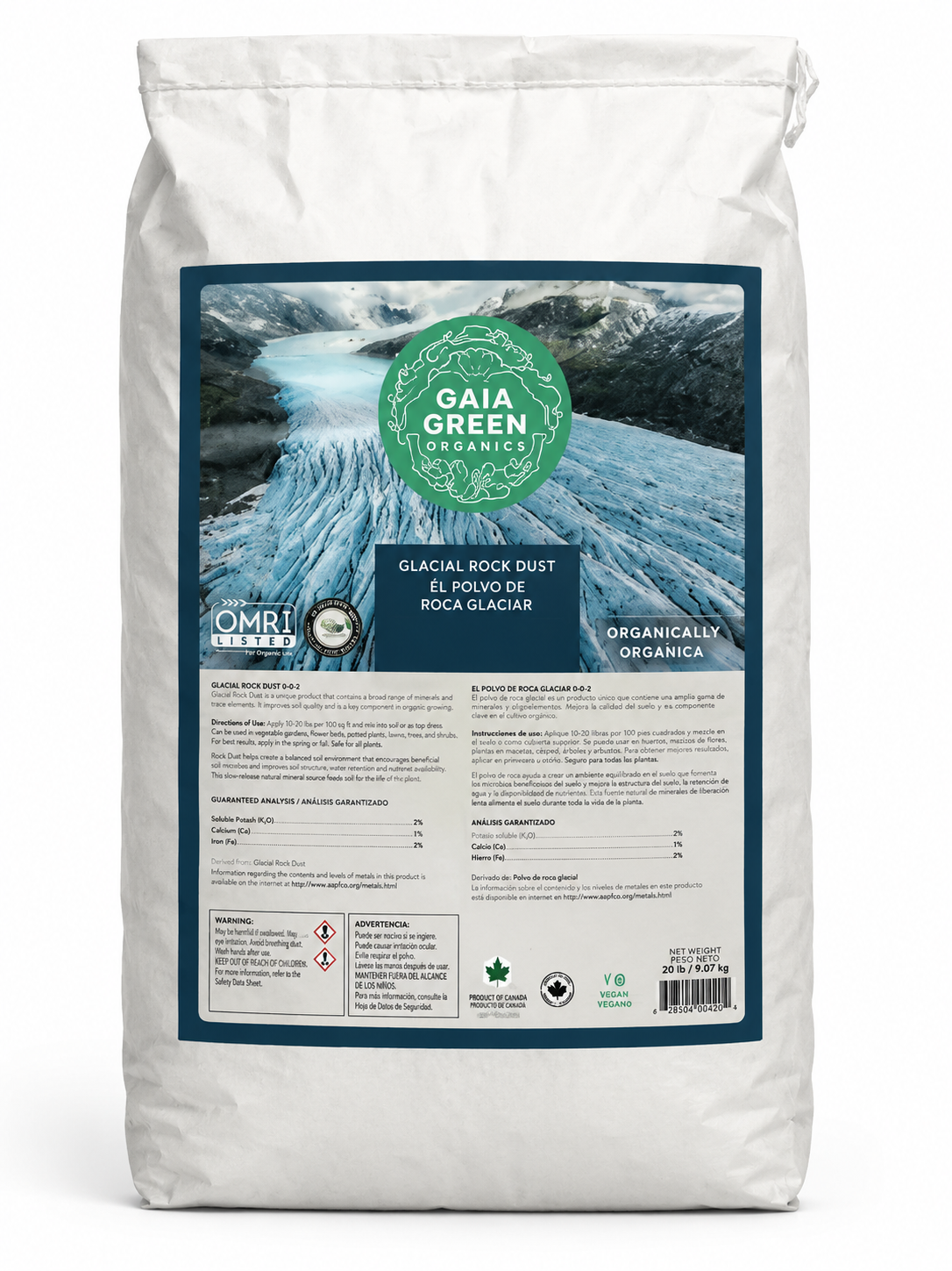 Glacial Rock - Gaia 50lb bag