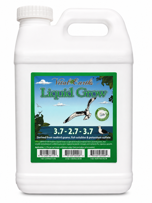 Vital Earth's O.G. Liquid Grow 3.7-2.7-3.7