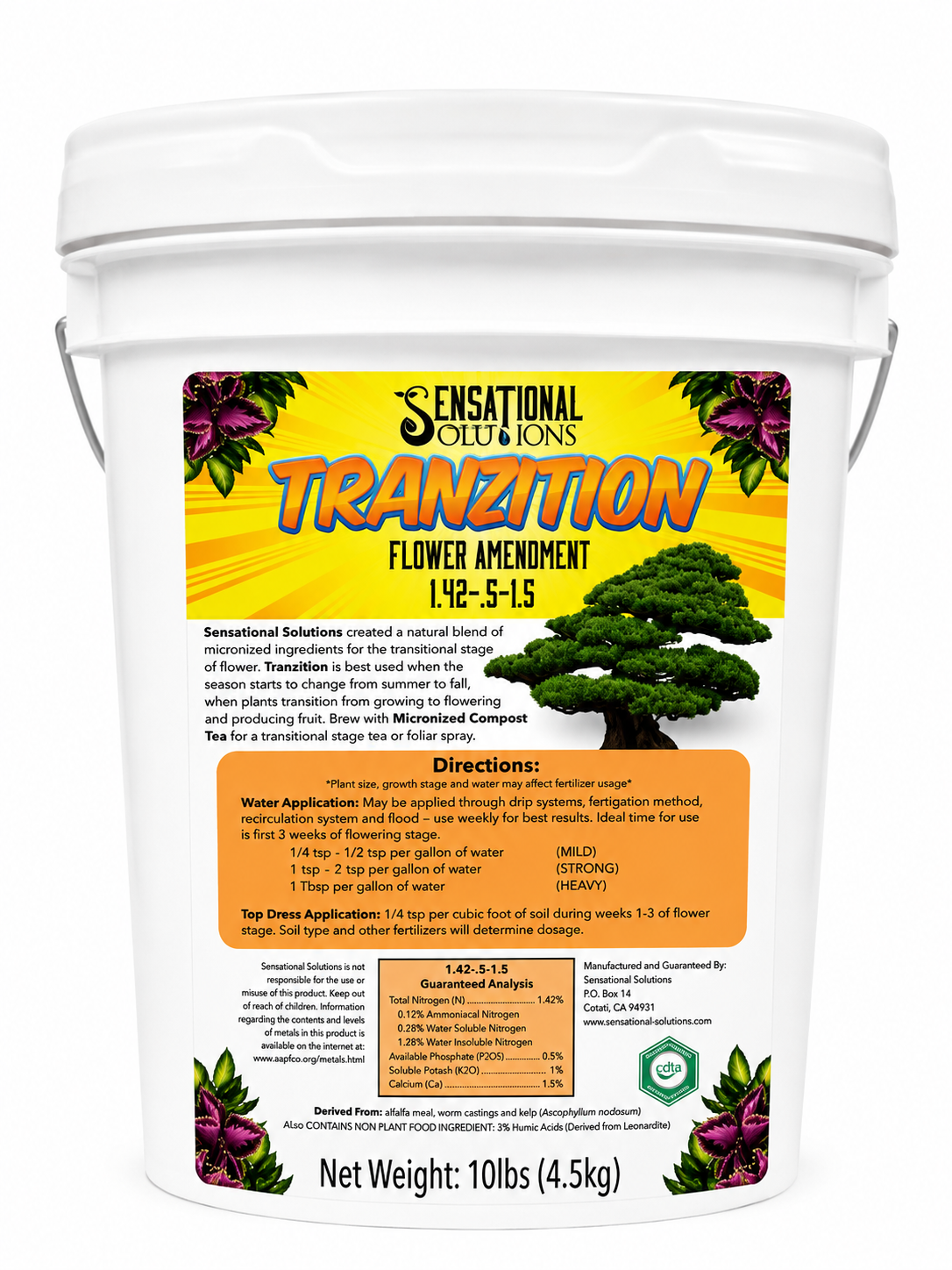 Tranzition - Soluble Transition Fertilizer 1.42-2-1.5