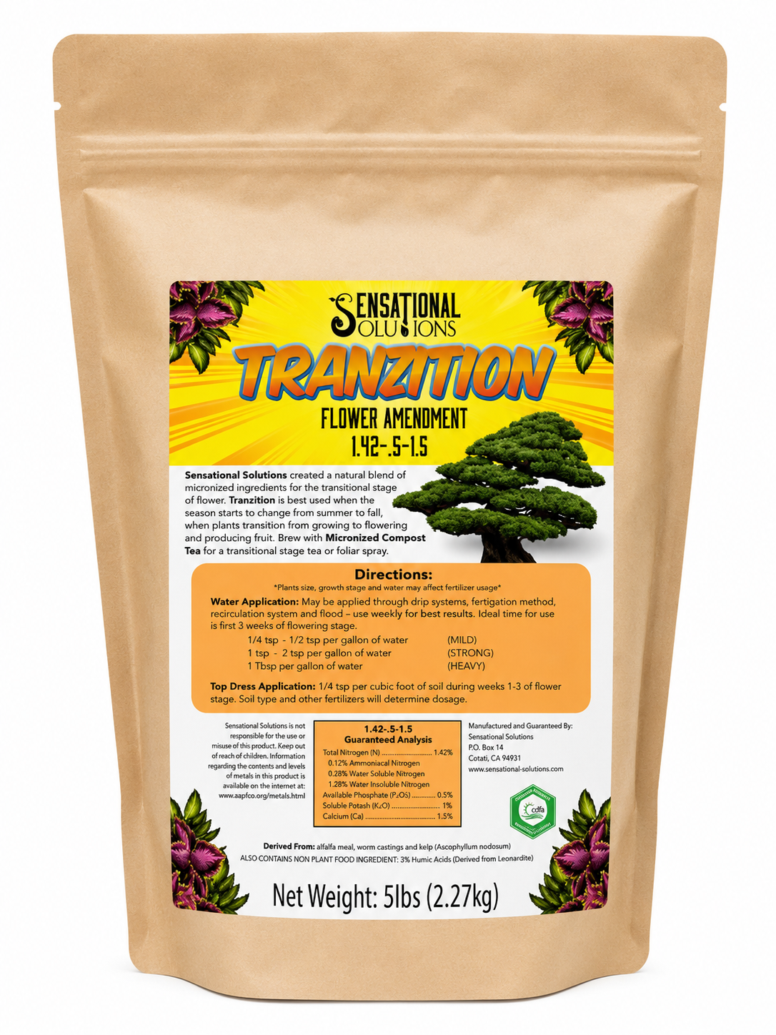 Tranzition - Soluble Transition Fertilizer 1.42-2-1.5