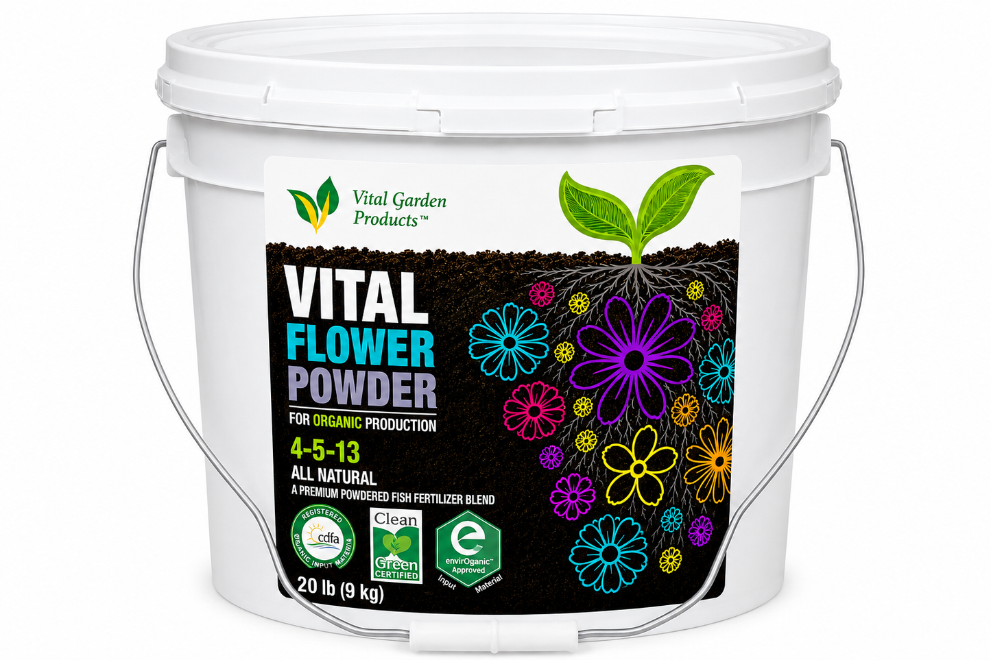 Vital Flower Powder - Soluble Bloom Fertilizer 4-5-13