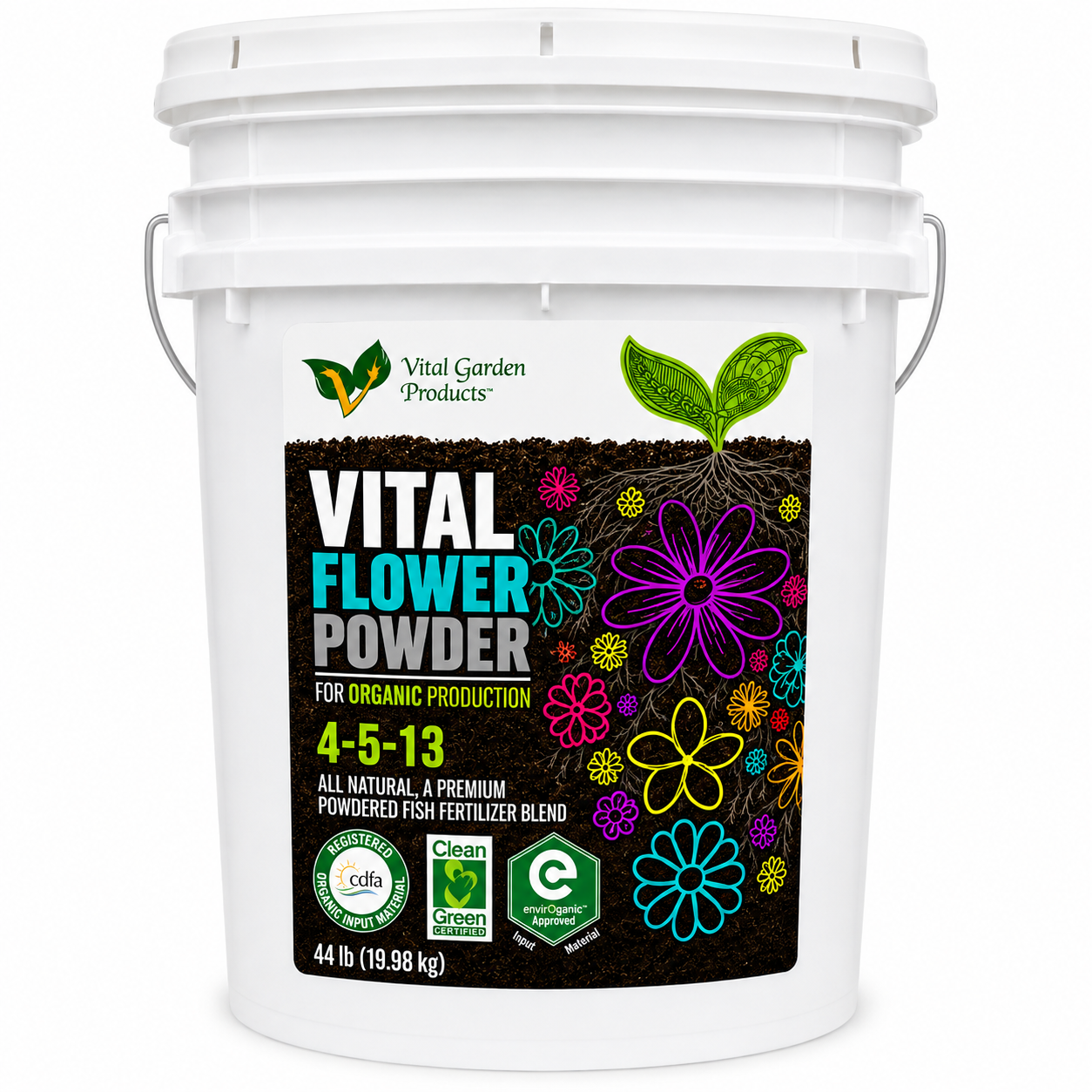 Vital Flower Powder - Soluble Bloom Fertilizer 4-5-13