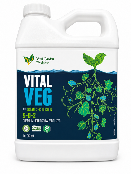 Vital Veg - Plant Based Liquid Grow Fertilizer 5-0-2