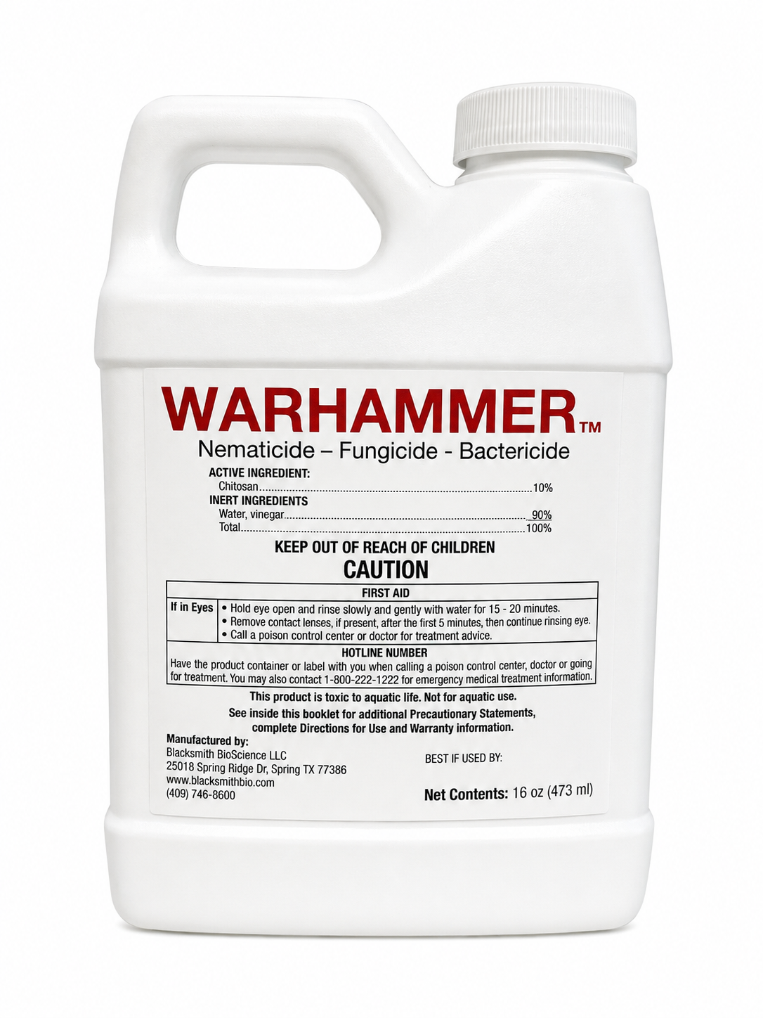 Warhammer Fungicide, Bactericide, Nematicide
