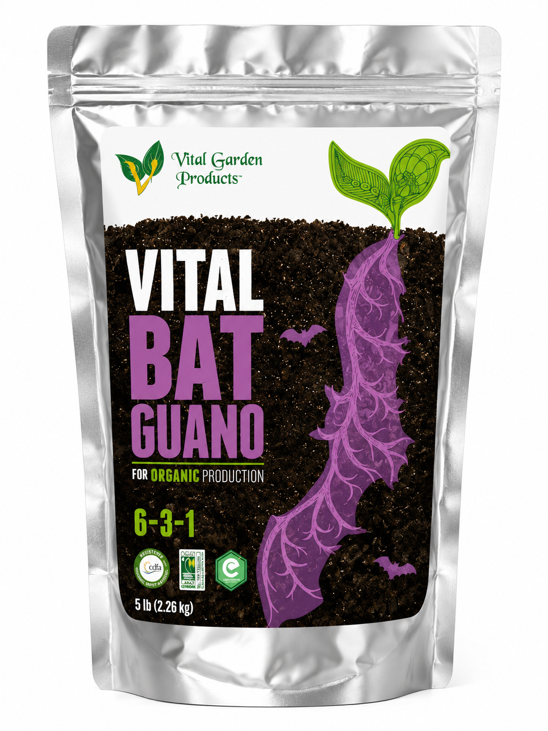 Vital Bat Guano - High-Nitro Fertilizer 6-3-1