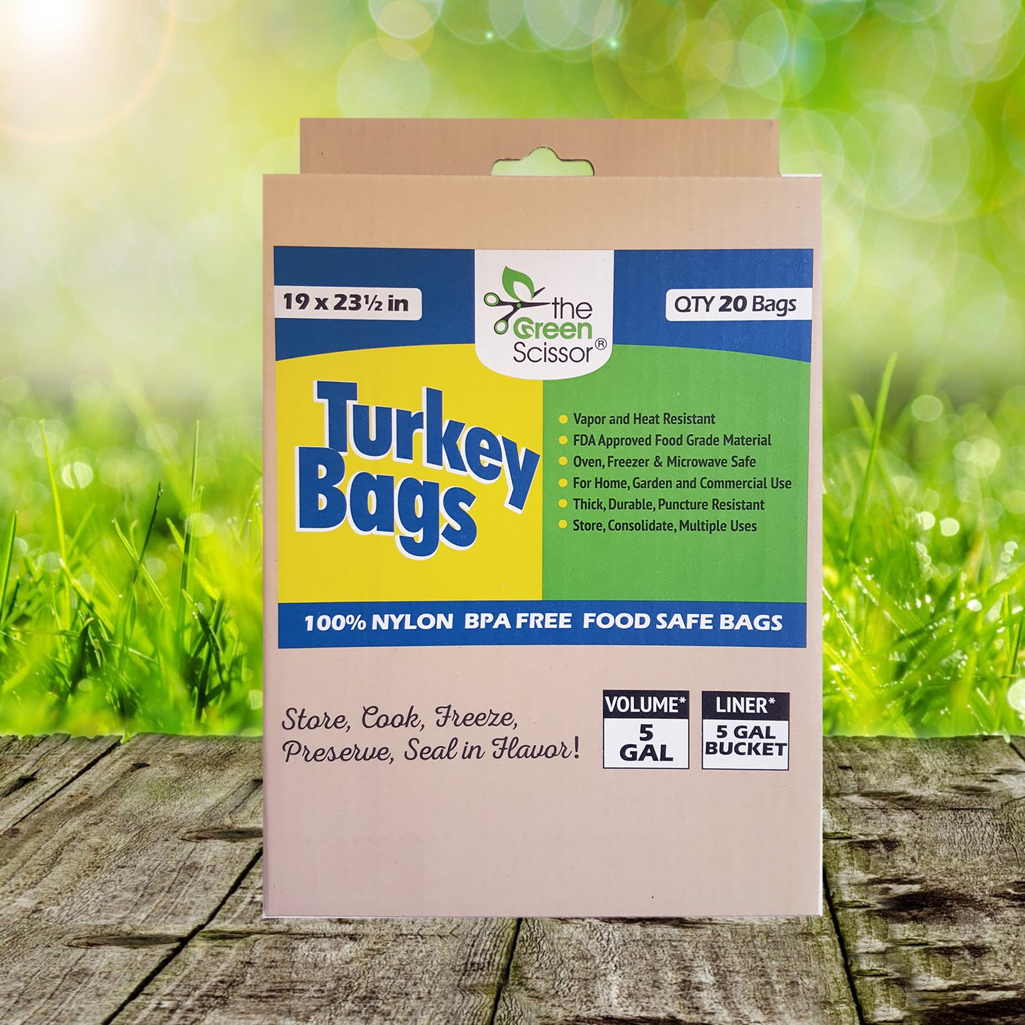 The Green Scissor 5 Gallon Turkey Bag