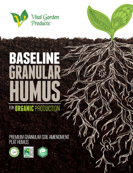Vital Garden products Baseline Granular front label