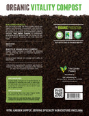 Vital Garden Products Organic Vitality Compost back label