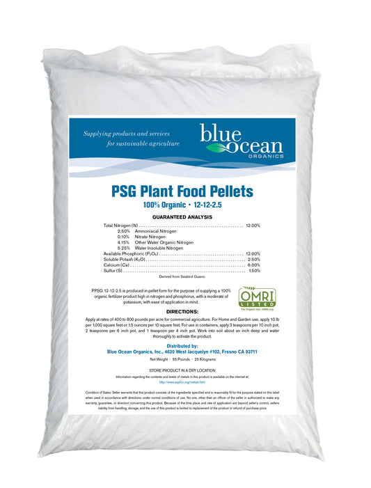 Blue Ocean Organics Peruvian Seabird Guano 12-12-2.5