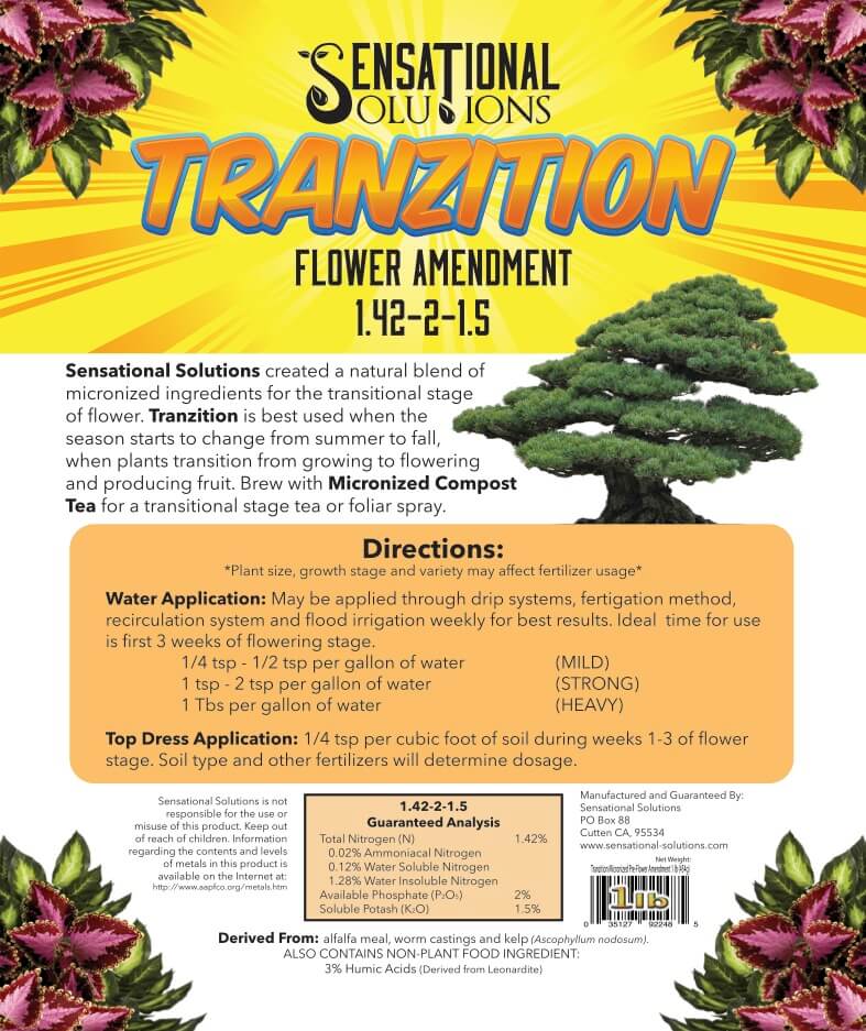 Sensational Solutions Tranzition Label