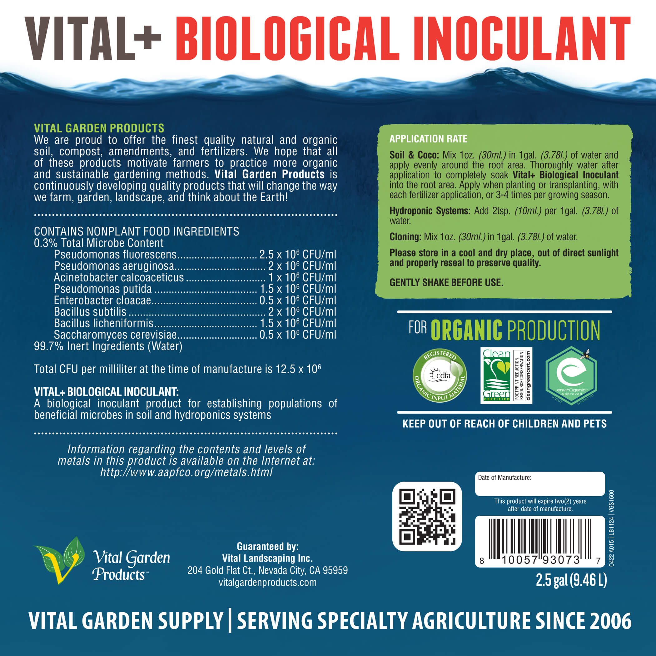 Vital Garden Supply Biological Inoculant - Thumbnail 2