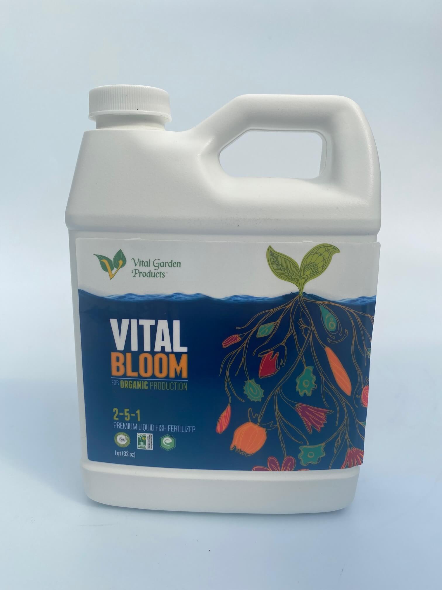 organic liquid bloom fertilizer Vital Bloom