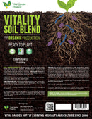 Vital Garden Products Vitality Soil Blend front label